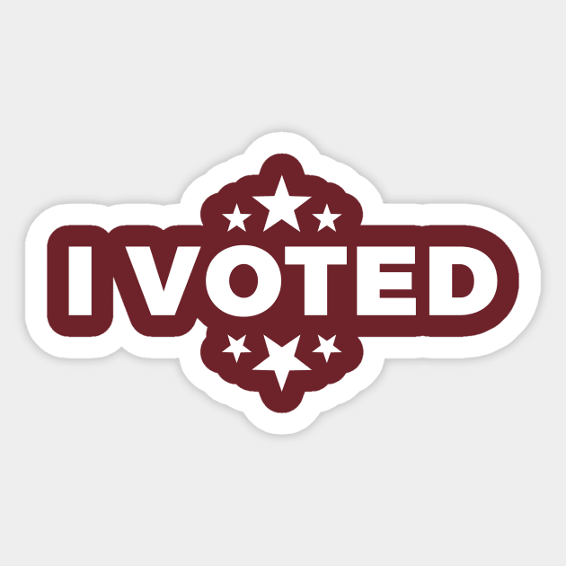 I Voted Sticker by uncommonoath